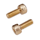 6pcs Electric Guitar Tremolo Bridge Locked String Saddles Screws Parts Gold