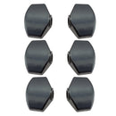 6 Pieces Tuning Peg Machine Heads Knobs Handle Cap for Guitar Parts Black