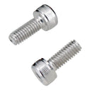 6pcs Electric Guitar Tremolo Bridge Locked String Saddles Screws Part Silver