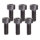 6pcs M4 Electric Guitar Nut Clamp Locked String Saddle Hexagon Screws Black