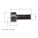 6pcs M4 Electric Guitar Nut Clamp Locked String Saddle Hexagon Screws Black