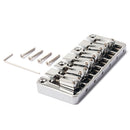 6-String Quality Electric Bass Guitar Instrument Bridge Chrome DIY Accessory