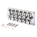6-String Quality Electric Bass Guitar Instrument Bridge Chrome DIY Accessory