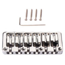6-String Quality Electric Bass Guitar Instrument Bridge Chrome DIY Accessory