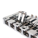 5-String Quality Electric Bass Guitar Instrument Bridge Chrome DIY Accessory