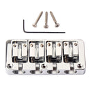 4-String Quality Electric Bass Guitar Instrument Bridge Chrome DIY Accessory