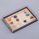 15 Small Polished Gemstones of the World in a Mini Display Case Gift
