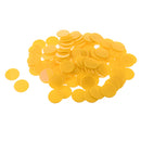 100 Pieces 25mm Opaque Plastic Board Game Counters Numeracy Teaching Aid Yellow