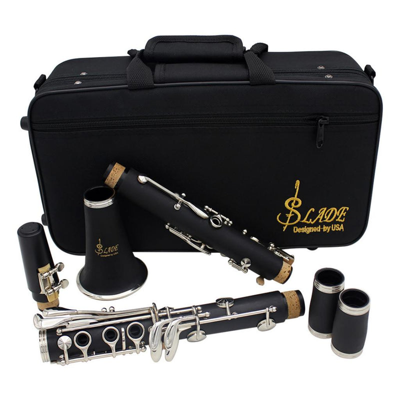1 Set 17 Key B Clarinet Set Woodwind Instrument - Black