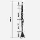 1 Set 17 Key B Clarinet Set Woodwind Instrument - Black