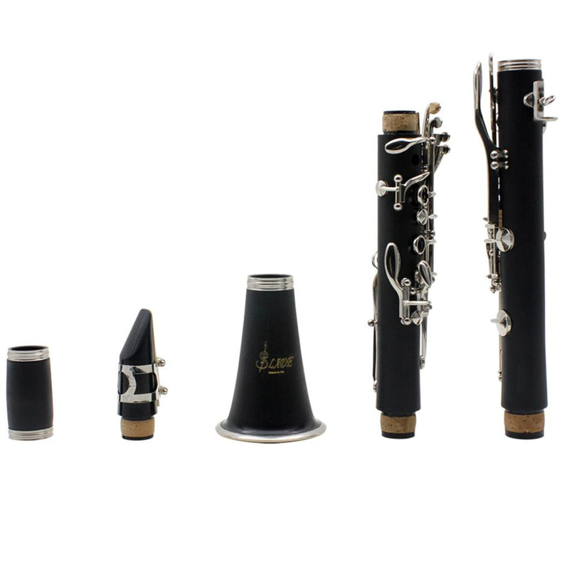 1 Set 17 Key B Clarinet Set Woodwind Instrument - Black