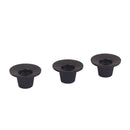 Black Plastic 3 Pieces Amplifier Control Knobs AMP Tone+Volume for Guitar Bass Parts