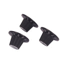 Black Plastic 3 Pieces Amplifier Control Knobs AMP Tone+Volume for Guitar Bass Parts