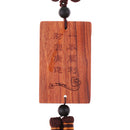 Wood Ethnic Chinese Abacus Amulet Pendant Car Rearview Mirror Charm Ornament
