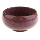 Portable Ceramic Chinese Writing Painting Brush Dish Bowl Brush Dipped In Water Cup Reddish Brown