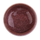 Portable Ceramic Chinese Writing Painting Brush Dish Bowl Brush Dipped In Water Cup Reddish Brown