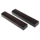 Vintage Set of 2 Heavy Wooden Black Calligraphy Paperweight Desk Parts
