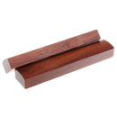 Vintage 2 Pieces Heavy Wooden Calligraphy Paperweight Desk Parts Brown