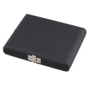 Wooden Oboe Reed Case Holder Box for 12 Oboe Reeds PU Leather Cover Black