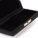 1Pc Wooden Oboe Reeds Case Holder Box for 3x Reeds Capacity Instrument Accs Black