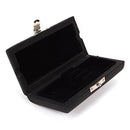1Pc Wooden Oboe Reeds Case Holder Box for 3x Reeds Capacity Instrument Accs Black