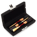 1Pc Wooden Oboe Reeds Case Holder Box for 3x Reeds Capacity Instrument Accs Black