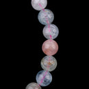 Stretchy Natural Morganite Stone Barcelet Round Beads for Girl Birthday Gift