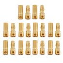 3.5mm Gold Connector Battery ESC Plug Pack of 10 Pairs for RC Car Accessory