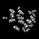 20 Pieces 0.2'' 0.12'' Metal LED Lamp Light Holders Stand for Light Emitting Diode Lighting Accessory
