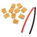 5 Pairs XT-60 Male+Female Bullet Connectors Plugs Jack for RC Battery Accessory