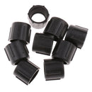 10 Pairs Black Waterproof IP65 3 Pin 22AWG Male+Female Connectors Wire LED Cables 7.87 x 0.31inch