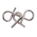 8Pcs Classical Metal Ring Puzzles Brain Teaser IQ Test Lock Toy for Children