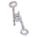 Key Lock Puzzle Classic Metal Brain Teaser IQ EQ Test Toys for Kids Adults Children Birthday Funny Gift Silver