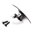 Oval 1/4" 6.35mm Electric Guitar Ukulele Output Input Jack Plug Socket Black