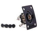 Musically Square Jack Output Plate Socket 6.35mm 1/4'' for Electric Guitar