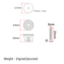 2 Pcs Metal Guitar Strap Lock Button with Mounting Screws for Acoustic Electric Guitar Parts