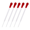 5Pcs Clear Glass Pipette Pipet Dropper for Dispensing Liquids Medicine Dropper School Lab Supplies