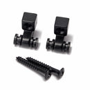 Set of 2 Electric Guitar Iron Black Roller String Retainer 0.47 x 0.45 x 0.39inch