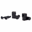 Set of 2 Electric Guitar Iron Black Roller String Retainer 0.47 x 0.45 x 0.39inch