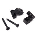 Set of 2 Electric Guitar Iron Black Roller String Retainer 0.47 x 0.45 x 0.39inch