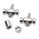 2Pc Guitar Roller String Guide Tree Retainer Guitar Replacements DIY Chrome