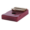 Portable 17 Notes C Tone Kalimba Dark Red for Kids Music Educational Toys 7.32 x 5.31 x 1.41inch