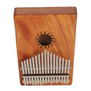Portable 17 Notes C Tone Kalimba Coffee for Kids Music Educational Toys 7.32 x 5.31 x 1.41inch