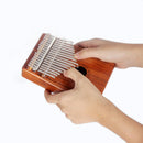 Portable 17 Notes C Tone Kalimba Coffee for Kids Music Educational Toys 7.32 x 5.31 x 1.41inch