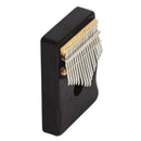 17 Key Mahogany Kalimba Finger Percussion Thumb Piano Mbira Gift Craft for Kids Musical Toys Black
