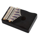 17 Key Mahogany Kalimba Finger Percussion Thumb Piano Mbira Gift Craft for Kids Musical Toys Black