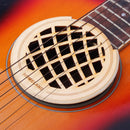 Guitar Wooden Soundhole Sound Hole Cover Feedback Buffer for EQ Acoustic Folk Guitar