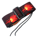 Durable Polyester Guitar Strap Belt Leather End for Acoustic Electric Guitar Bass