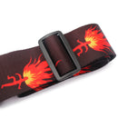 Durable Polyester Guitar Strap Belt Leather End for Acoustic Electric Guitar Bass