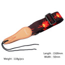Durable Polyester Guitar Strap Belt Leather End for Acoustic Electric Guitar Bass